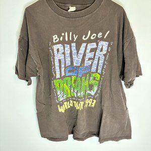 Vintage Billy Joel River of Dreams Tour T-shirt Tee 1993 XL